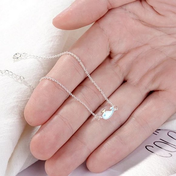 NEW 925 Sterling Silver Blue Whale Bracelet - Picture 7 of 7